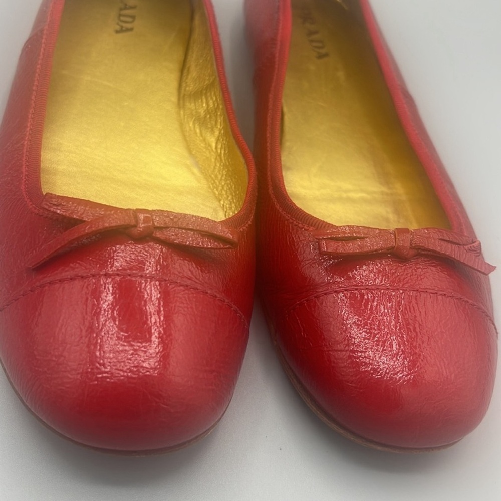 Prada ballet flats- red-39 - Picture 2 of 10
